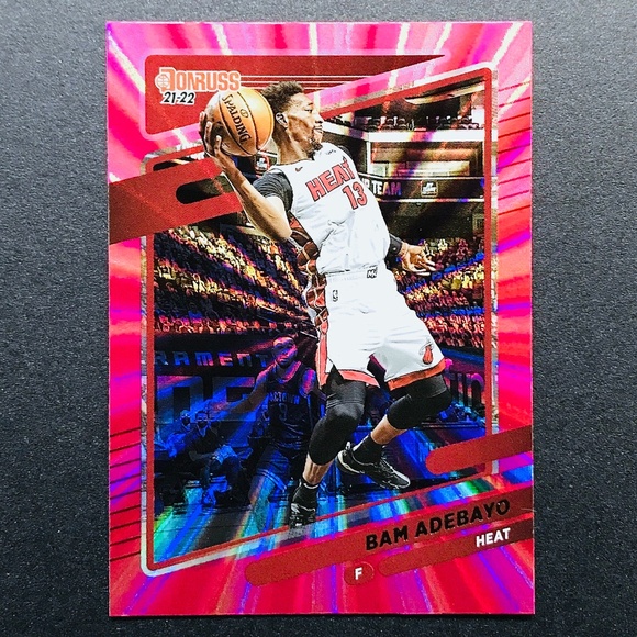 Bam Adebayo - 2021-22 Donruss Holo Pink Laser #154 - Picture 1 of 2